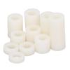 150 Stück Nylon Abstandshalter Schraube Abstandshalter Rund Montage Hardware Befestigungselement Set Kit Weiß