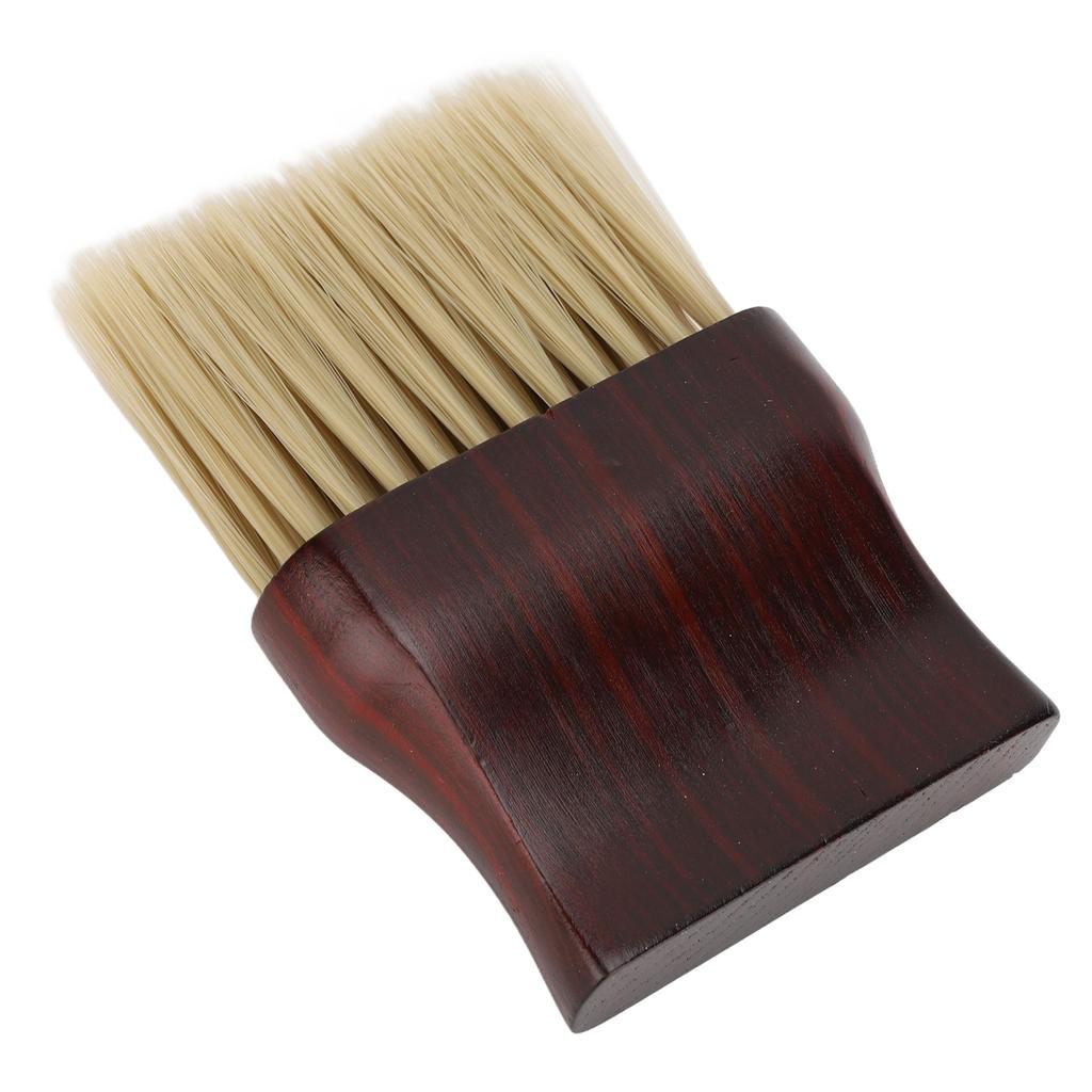 Barber Neck Duster Brush Professional Soft Neck Cleaning Brush with Solid Wood Handle for Hair