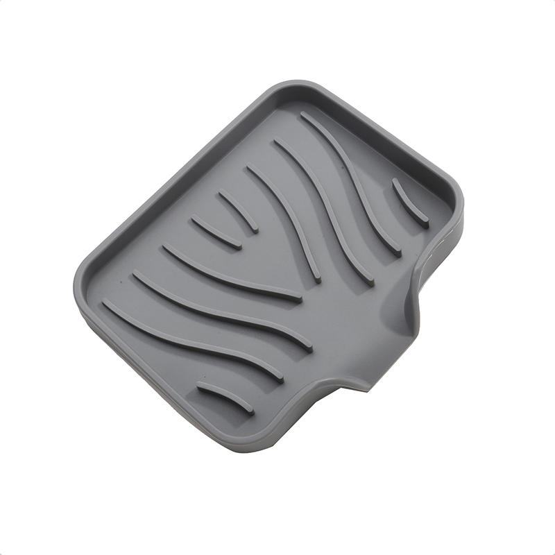 Confezione da 1 portasapone in silicone con scarico, cucina, bagno, vassoio antiscivolo per lavello, creativo, vassoio per sapone da tavolo per lavaggio, scolapiatti senza fori