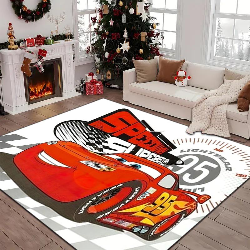 1PC Lightning McQueen Rug - Home Decoration Carpet For Living Room Bedroom Flooring Computer Chair Area Rug