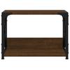 Printer Stand with 2 Shelves Brown Oak Effect 44 X 26 X 31.5 Cm