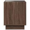 Infinity LED Coffee Table in Brown Oak Effect 40 x 40 x 50 cm