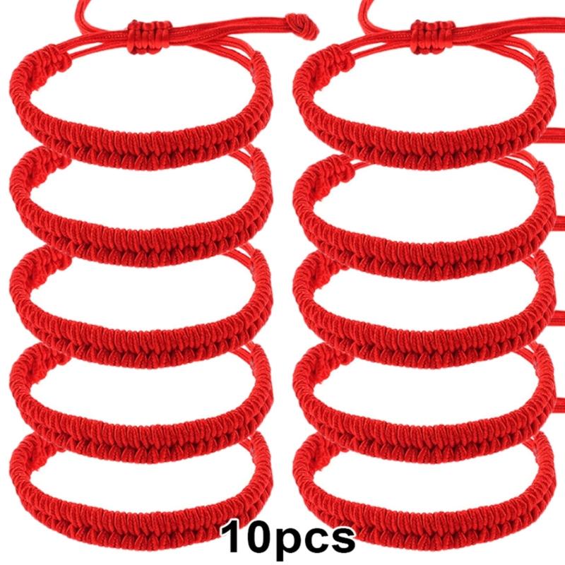 Red Rope Bracelet Women Rope Bracelet Adjustable Bracelets Jewelry Friendship Couple Bracelets Alloy Material Jewelry
