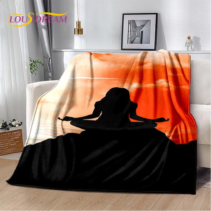 Rainbow 7 Chakra Mandala Bohemia Soft Plush Blanket,Flannel Blanket Throw Blanket for Living Room Bedroom Bed Sofa Picnic Cover