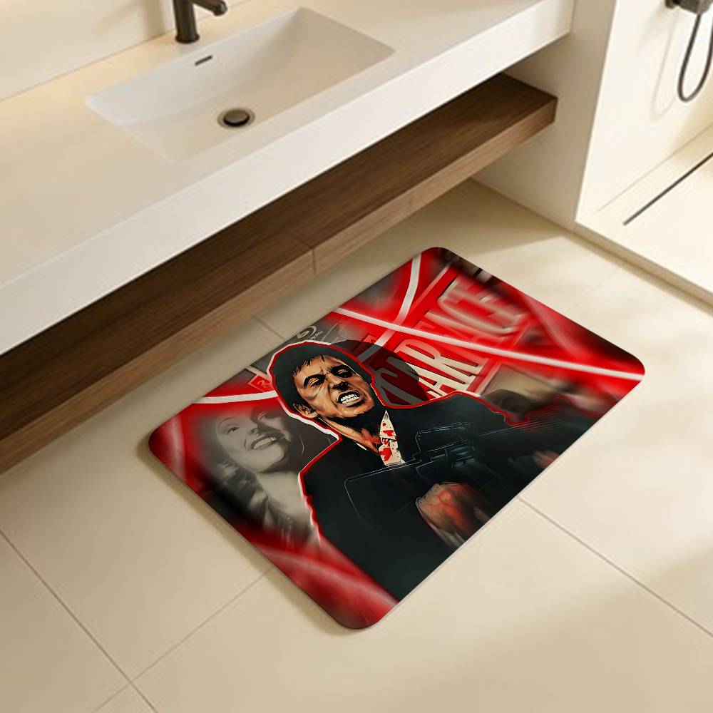 S-Scarface 1983 Film Kitchen Mat Cheaper Anti-slip Modern Living Room Balcony Printed Modern Home Decor