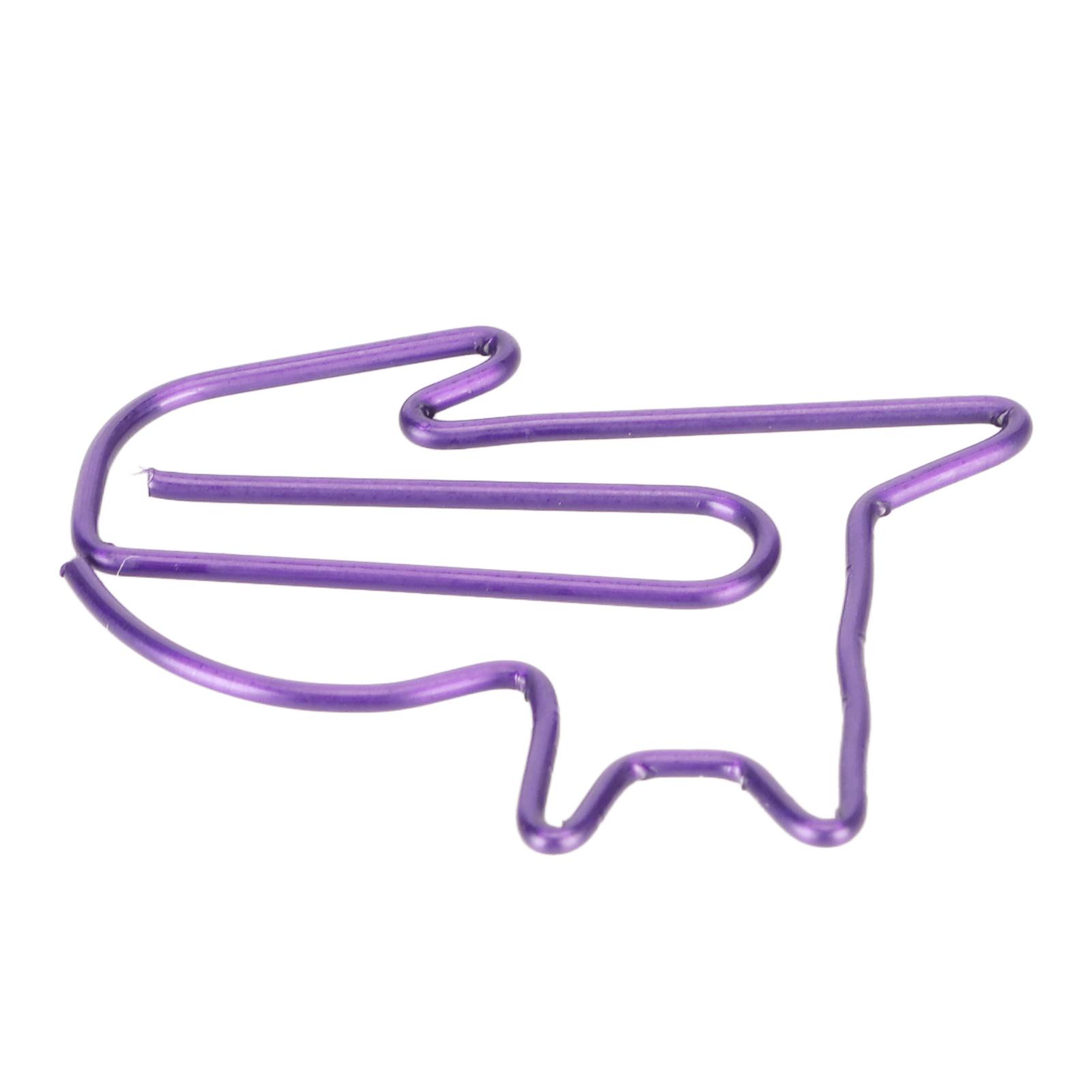 

100 шт. милые скрепки в форме животных забавные закладки для организации документов забавные закладки фиолетовый