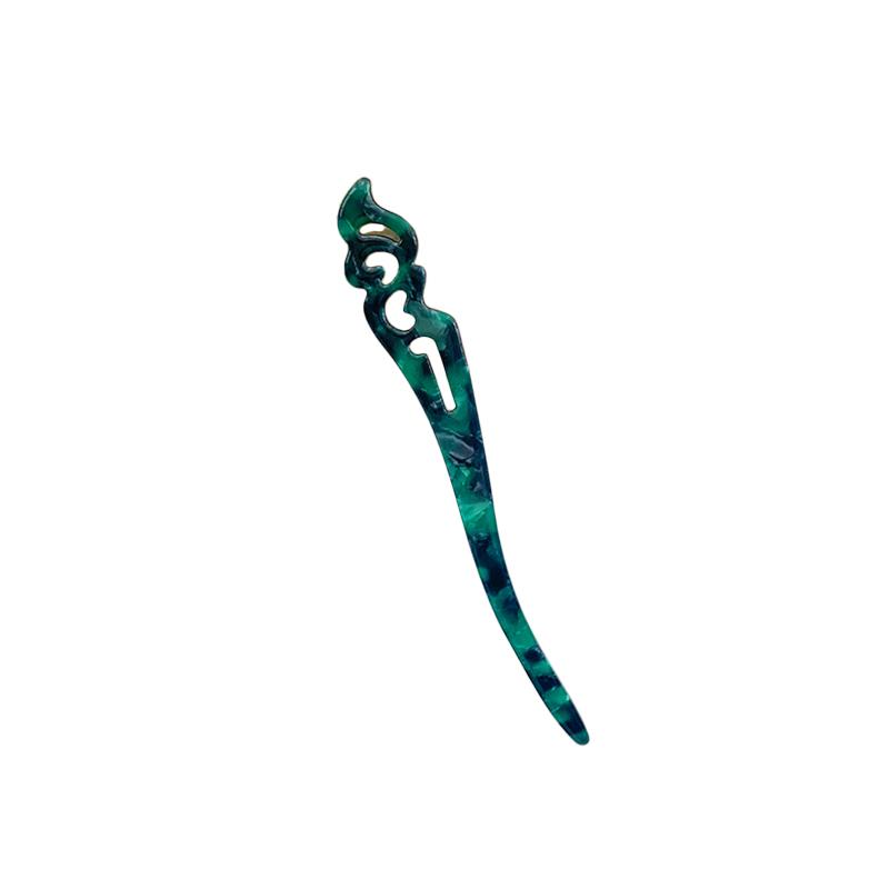 

1/2pcs Fork Stick Pins High-quality Acetate Simple Hairpin Fashion Hollowed-out