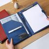 Multifunctional A4 Leather Conference Folder & Clipboard for Document Management