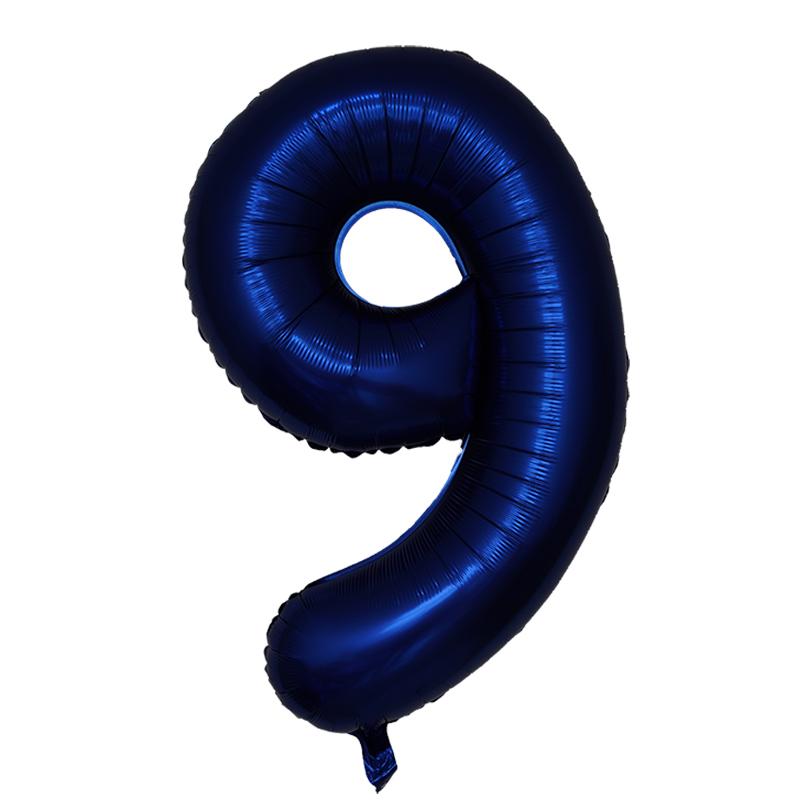 40 Zoll Dunkelblau Zahlen Folienballon 0-9 Digital Globos Kinder Geburtstagsfeier Dekoration Babyparty Spielzeug Kinder Abschlussgeschenke