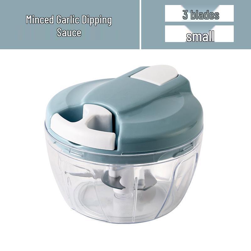 Multi-Function Manual Vegetable and Meat Chopper: Hand-Pull Garlic Mincer, Dumpling Filler, Vegetable Cutter