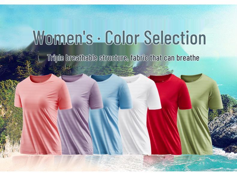 2022 Ice Silk Quick-Dry Plus Size Men's Loose Casual Crew Neck Short Sleeve T-Shirt