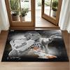 Kylian Mbappe Design Kristall Samt Teppich Weiche Dekorationsmatte für Schlafzimmer Eingang