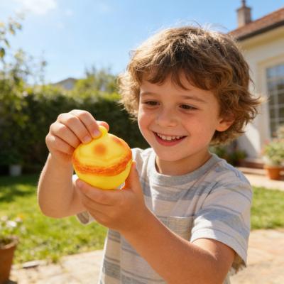 Simulation Egg Tart Squeeze Toy Slow Rising Egg Tart Stress Ball Toy Decompression Realistic Food Fidget Sensory Toy