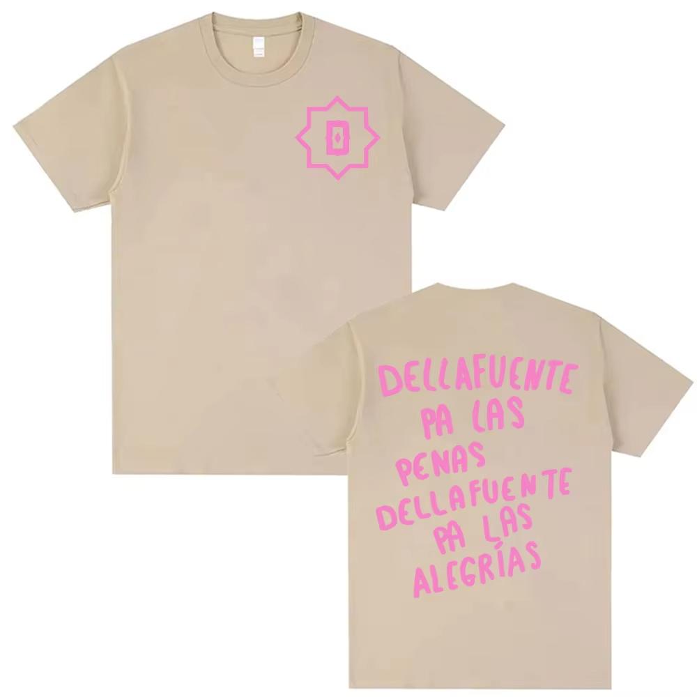 Rapper Dellafuente Pa Las Penas Dellafuente Pa Las Alegrías Graphic T-shirt Men Women's Clothing Cotton T Shirts