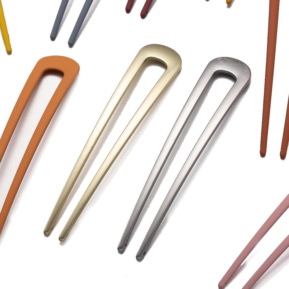 Wsuwka do włosów w kształcie litery U z metalu w stylu vintage, kijek do włosów, widelec, francuski upięcie, kok, wsuwka do włosów dla kobiet, dziewcząt, do samodzielnego tworzenia fryzur, akcesoria do włosów