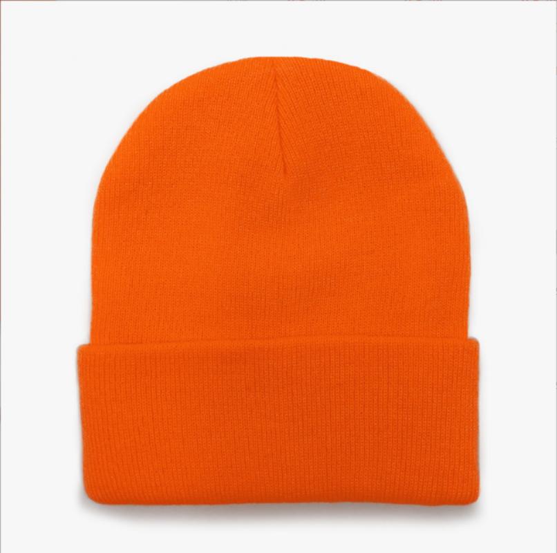 Fashion Men's And Women's Autumn Winter Cute Hat Girls Autumn College Style Warm Solid Color Embroidered Knitted Casual Cap