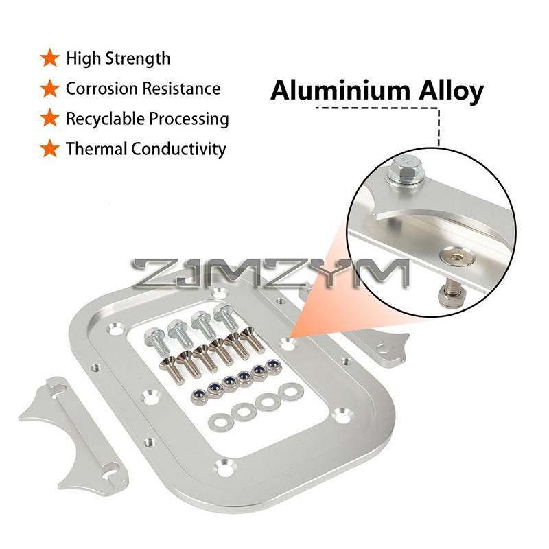 1 Set Aluminum Alloy Battery Relocation Tray Hold Down Mount Bracket For Optima Battery Top 34 34/78 D34 D34/78 34M