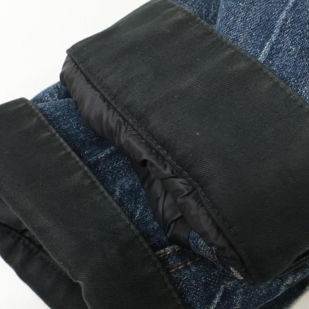 MONCLER [GENIUS] x Fragment SHADY Denim Down Jacket Jacket 3 Indigo Blue BlackUsed