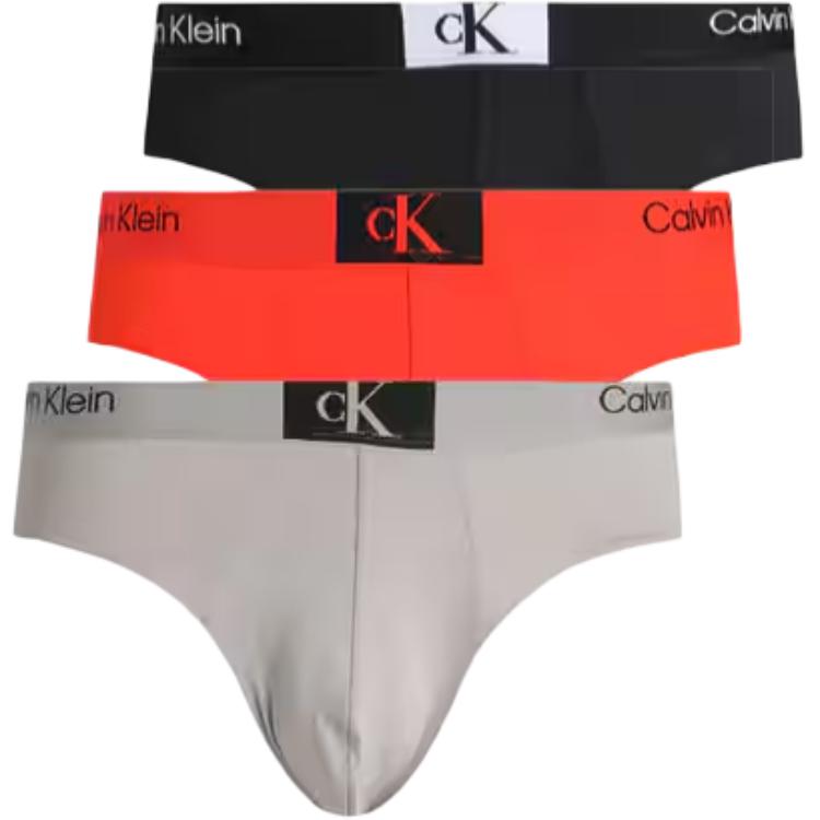 

Calvin Klein Waistband Small Square Logo Jacquard Briefs Men Underwear NB3531-901 XL