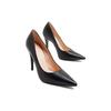 Leather Slim Heel High Heels 10.5cm Women's Black 738682 C9D00 1000