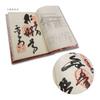 Shikoku Pilgrimage 88 Temples Stamp Book with Vinyl Cover, Hotokudo Original Bookmark, Line Drawing, Mini Size, Navy Blue