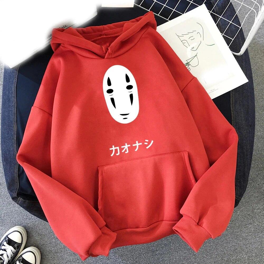 Anime Spirited Away No Face Hoodies Bedruckt Unisex Damen Mode Streetwear Y2k Hoodie Kapuzenpullover Pullover Unisex Kleidung