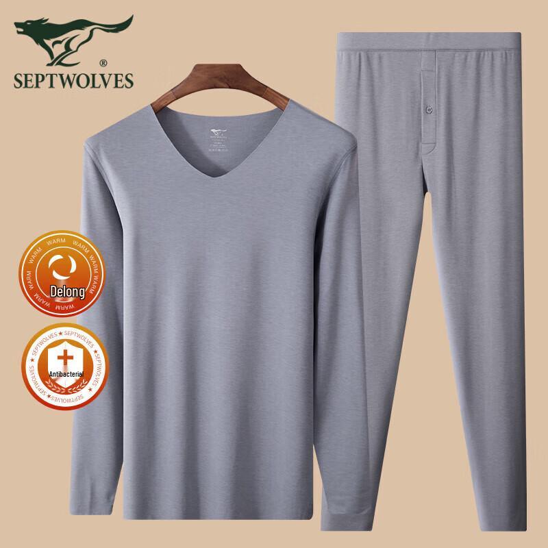 

Septwolves Men s V-Neck Derong Thermal Underwear Set 3XL (185) 170-190 lbs