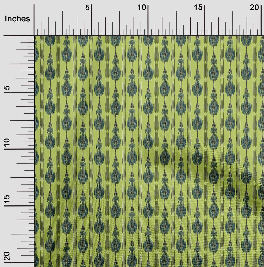 oneOone Cotton Flex Fabric Stripe Ikat Print Fabric By The Yard 40 Inch Wide