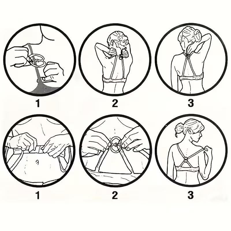 4Pcs/Set Invisible Bra Buckle Clip Adjustable H Shaped Bra Buckles That Push Up Control Useful Buttons For Women's Lingerie & Underwear Accessories