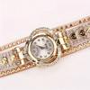 Fashion Rhinestone Women's Watch Long Leather Bracelet Quartz Watches