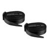 2PCS Luggage Strap Adjustable Polyester Baggage Buckle Strap for Travelling 150x2.5cmBlack