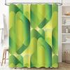 Modern Abstract Shower Curtain Nature Green Trees Forest Bathroom Decor Waterproof Fabric Liner Artistic Backdrop Home Textile