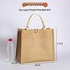 Sac fourre-tout en toile de jute: Sac de courses en jute peint à la main DIY, Lin polyvalent graffiti