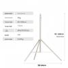 2.8m Stainless Steel Tripod with Weighted Base and Spring Buffer for Photography and Live Streaming, Includes 2.1m Fill Light Stand
