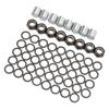 56PCS Skateboard Truck Hardware Kit Iron Spacers Axle Nuts and Speed Rings for Skateboard and Longboard