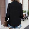 Women's Casual Long-Sleeve Shirt With Pockets