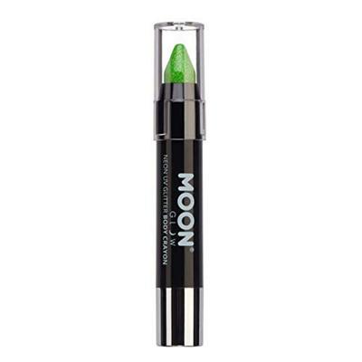 Moon Glow - Neon Uv Glitter Body Crayons Green 3.5g Single Moon Glow - Neon Uv Glitter Body Crayons Green 3.5g Single, 1, A, 1