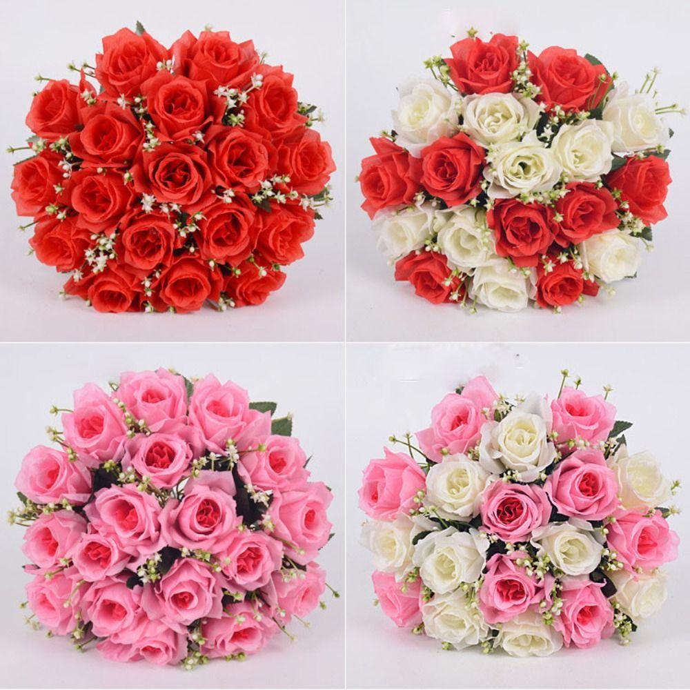 

18 головок настоящий счастливый цветок хрустальный букет травы Высокое качество мини-декоративный домашний декоративный букет