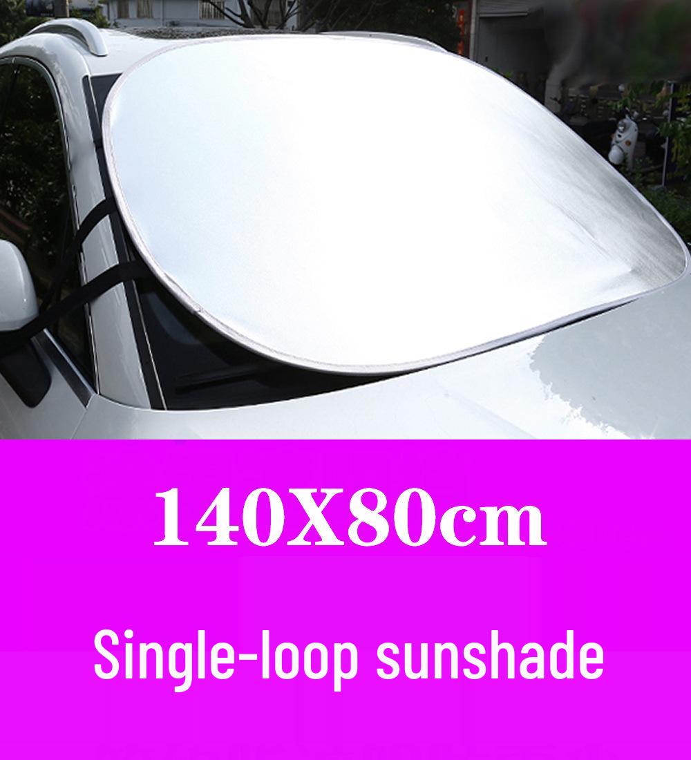 

Custom Car Sunshade with Logo, 140x80cm - Summer Sun Protection & Snow Shield