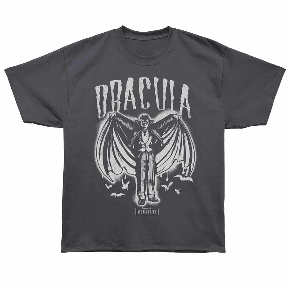 Universal Monsters - Dracula Spray Paint - Bronx Oversized Children s T-shirt Gray 160