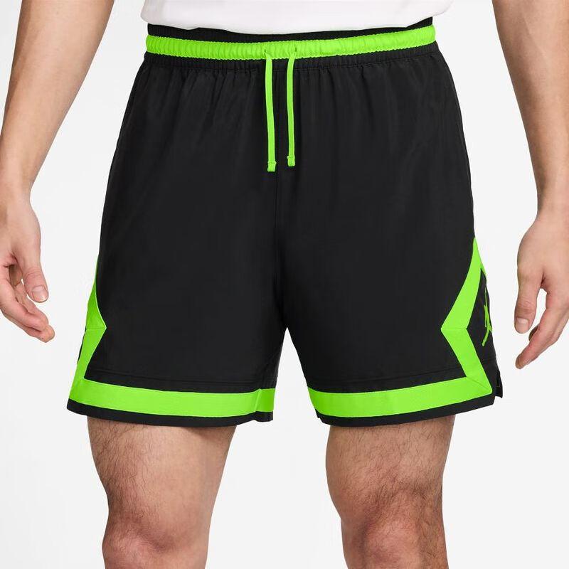 Jordan Lace-Up Fashion Comfortable Versatile Color-Block Three-Quarter Casual Shorts Men shorts Black Green FQ2990-014