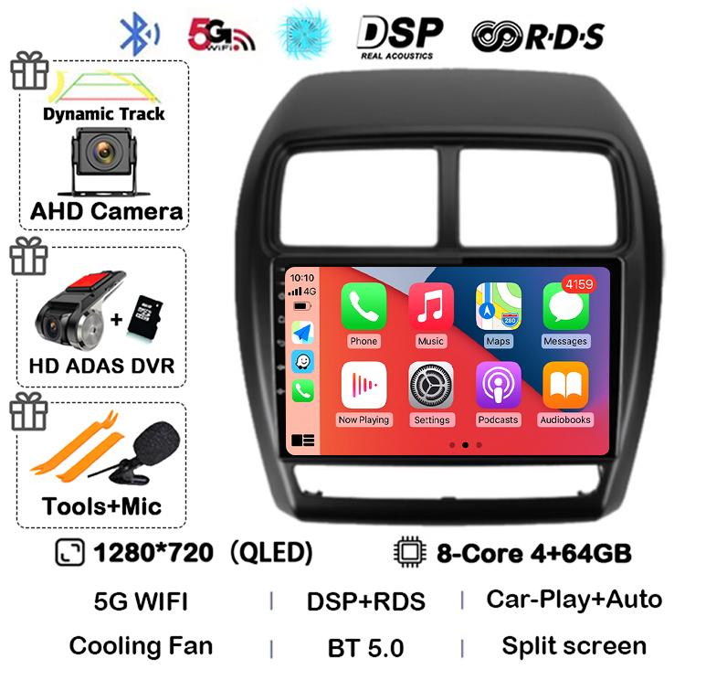 Android 14 Carplay Auto For Mitsubishi ASX 1 2016 2017 2018 2019 2020 2021 2022 Car Radio Multimedia Video Player DSP GPS Stereo