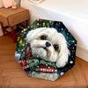 1 Stück Automatischer Faltregenschirm - Winter-Hundemuster, Tragbares & Faltbares Design mit 8 Speichen, Weihnachts-Geburtstagsgeschenke