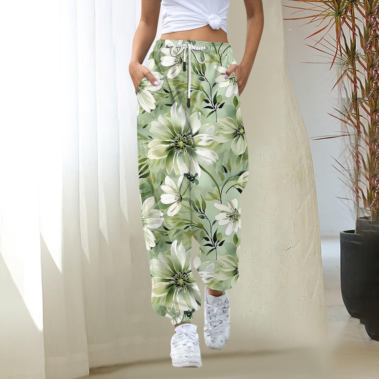 

Женские повседневные модные рождественские принты, повседневные брюки с эластичной резинкой на талии и завязками на шнурке XL