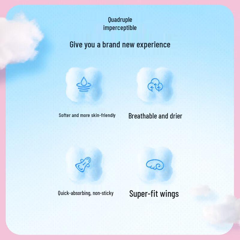 Qidoukongjian Elegant Series Night Use Sanitary Napkins