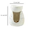 Ceramic Oil Burner Aroma Lamp Tea Light Holder Aroma Diffuser Warmer for Essential Oils Fragrance Oil and Scented Wax