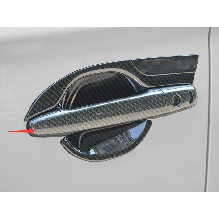 For Mitsubishi Outlander 2016-20 Carbon Fiber Outside Door Handle Cover Trim 8pc