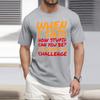 Summer Men's Popular T-shirt Printed Round Neck Short Sleeve T-shirt