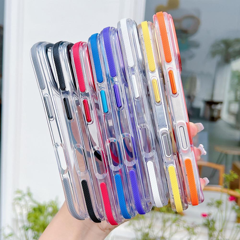 KEYSION Transparent Magnetic Case for MagSafe for iPhone 16 Pro Max Wireless Charging Shockproof Phone Cover for iPhone 16 Plus