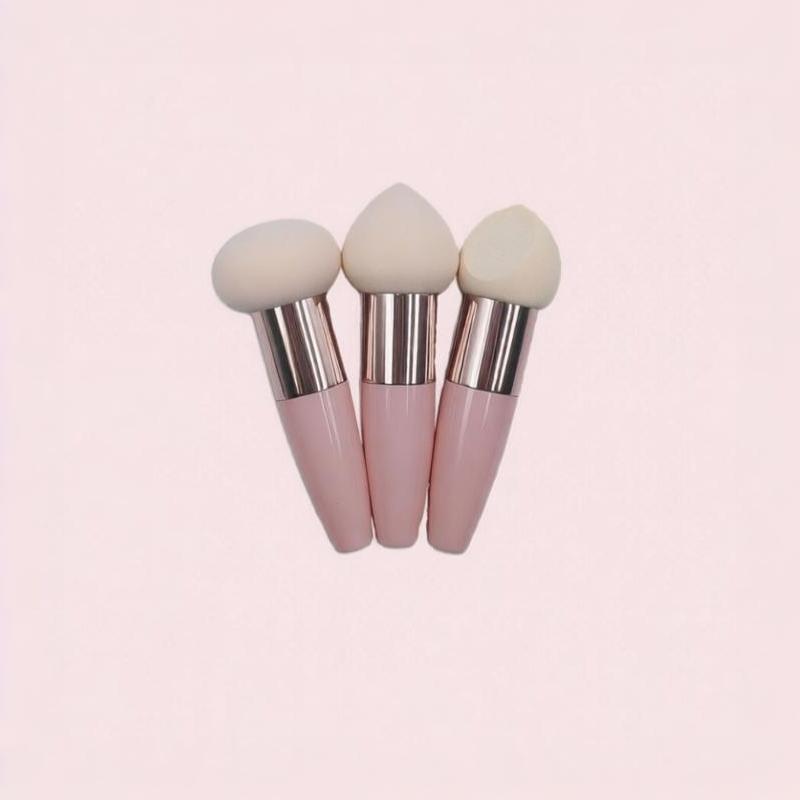 3PCS Mushroom Head Makeup Brushes High Density Soft Foundation Sponge Powder Puff for Even Foundation Application
